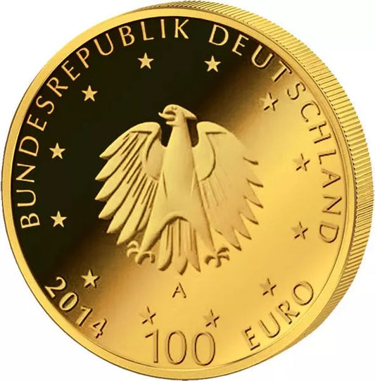 100 euros République fédérale d'Allemagne Site du patrimoine mondial de l'UNESCO Abbaye de Lorsch 2014 État neuf (A-J)