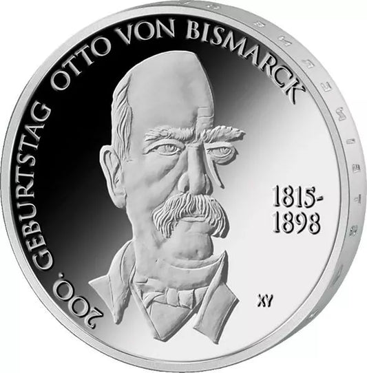 10 euros République fédérale d'Allemagne 200e anniversaire d'Otto von Bismarck 2015 Preuve