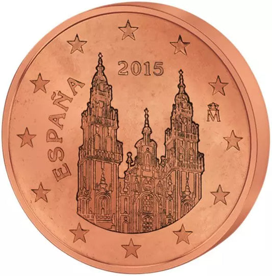 Série de pièces en euros d'Espagne à partir de 2015