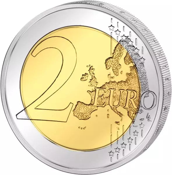 Pièce de 2 euros Slovénie 30 ans du drapeau européen Émission conjointe de tous les pays 2015 État neuf