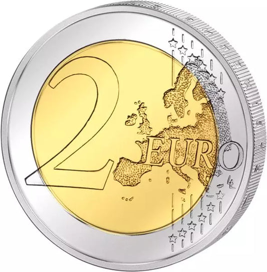 19 pièces de 2 euros, commémorant les 30 ans du drapeau européen, émission conjointe de tous les pays, 2015, état neuf