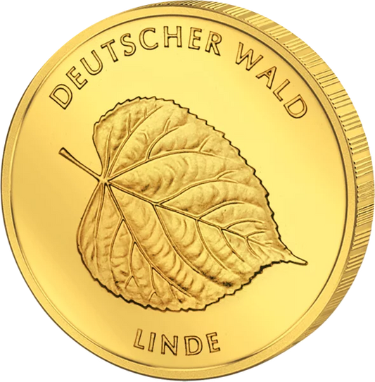 Pièce de 20 euros BRD Tilleul des forêts allemandes 2015 État excellent à neuf