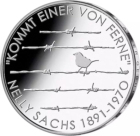 Pièce de 20 euros Allemagne 125e anniversaire Nelly Sachs 2016 Preuve