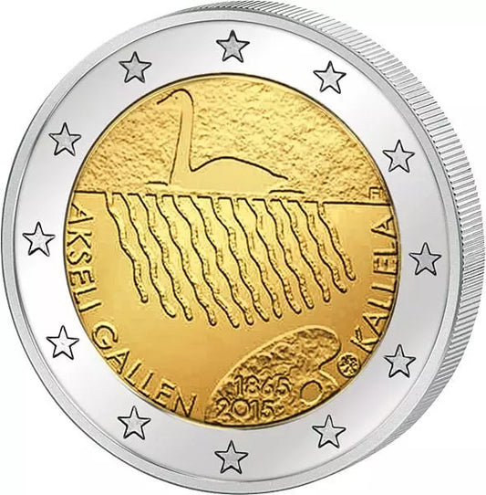2 euros Finlande 150ème anniversaire d'Akseli Gallen-Kallela 2015