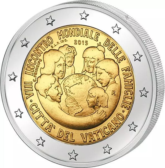 Preuve de la Journée mondiale des familles 2015 au Vatican (2 euros)