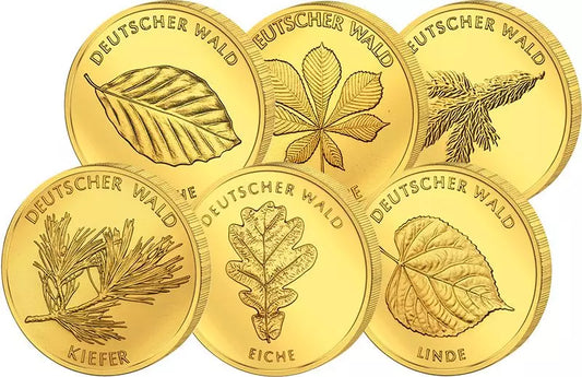 6 x 20 euros RFA Forêt allemande 2010-2015