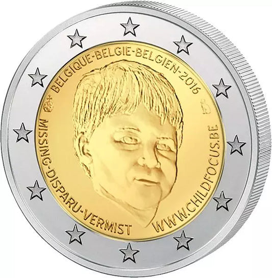 2 euros Belgique Organisation Child Focus 2016, état neuf