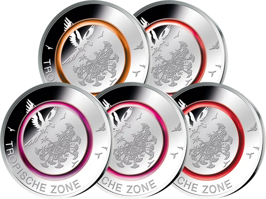 5 x 5 euros BRD Zone tropicale 2017 Non circulé (A - J)