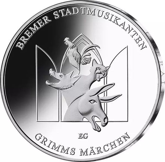 20 Euro BRD Bremen Town Musicians 2017 Polished Record