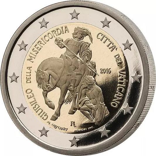 2 euros Vatican Premier jour Édition Année Sainte de la Miséricorde 2016