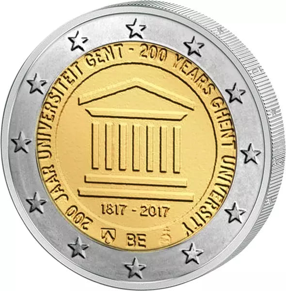 2 euros Belgique 200 ans de l'Université de Gand 2017