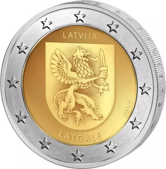 2 euros Lettonie Région Latgale 2017