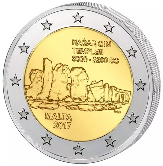 2 Euro Malte Hagar Qim 2017
