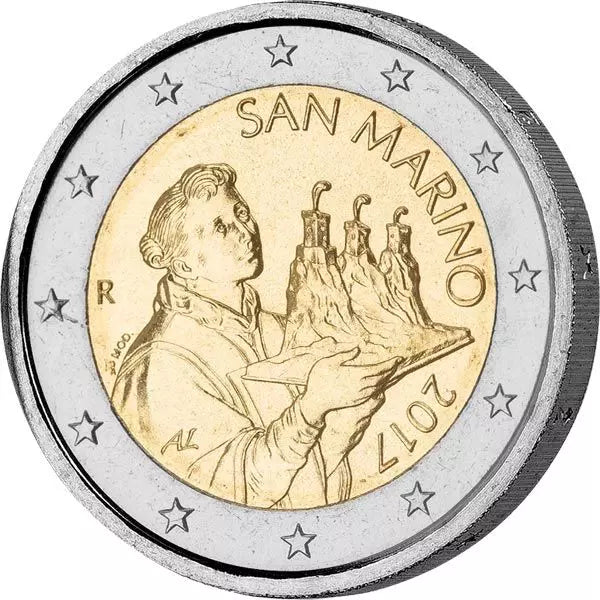 Pièce de 2 euros de Saint-Marin, en circulation, 2017