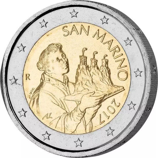 Pièce de 2 euros de Saint-Marin, en circulation, 2017
