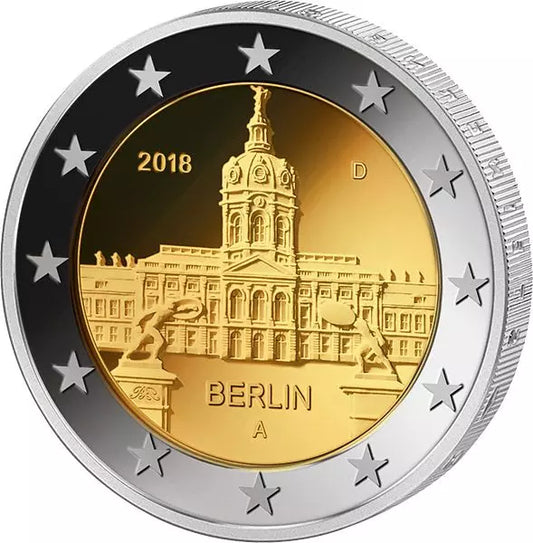2 euros RFA Berlin Château de Charlottenburg 2018