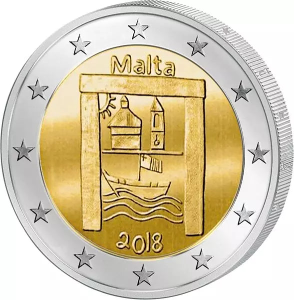2 euros Malte De la part d'enfants solidaires Patrimoine culturel 2018