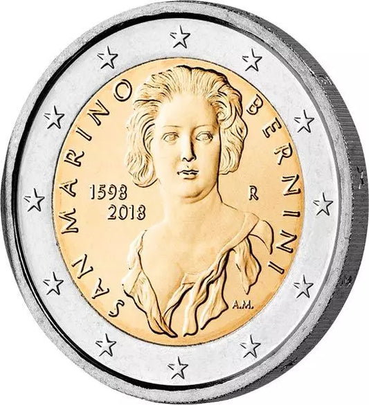 2 euros Saint-Marin 420e anniversaire de Gian Lorenzo Bernini 2018
