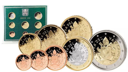 Coffret de pièces en euros du Vatican 2018