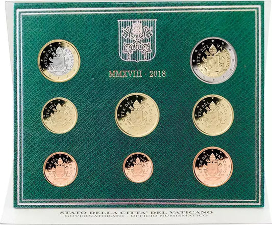 Coffret de pièces en euros du Vatican 2018