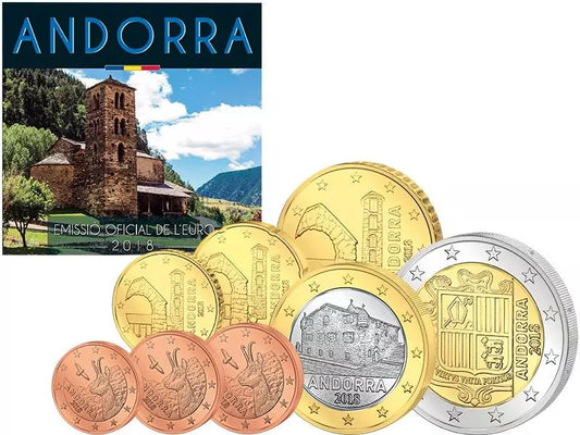 Coffret de pièces en euros Andorre 2018