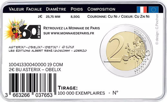 2 euros France 60 ans d'Astérix 2019