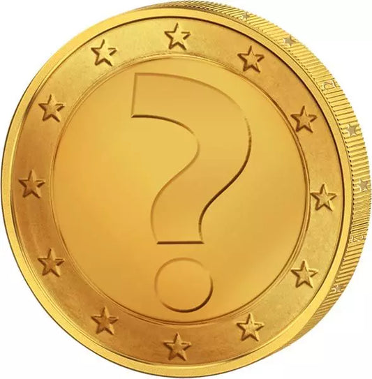 Pièce commémorative de 2 euros, motif au choix, en édition premium entièrement plaquée or