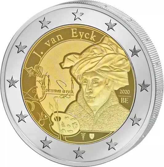 2 euros Belgique Jan van Eyck 2020